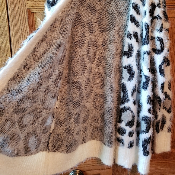 Leopard Printed Love Ellie Feather Yarn Cardigan - Picture 7 of 7